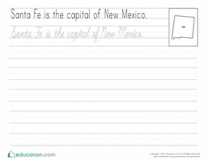 Cursive Capitals: Sante Fe