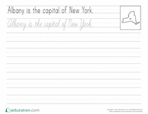 Cursive Capitals: Albany