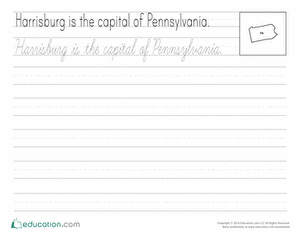 Cursive Capitals: Harrisburg