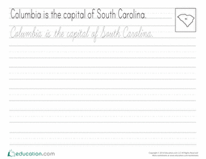 Cursive Capitals: Columbia