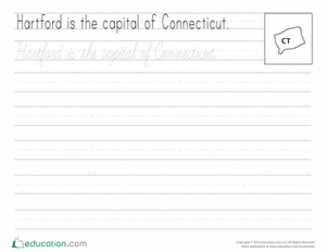 Cursive Capitals: Hartford