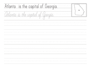 Cursive Capitals: Atlanta