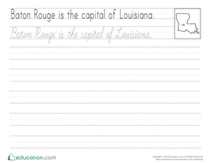 Cursive Capitals: Baton Rouge