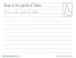 Cursive Capitals: Boise