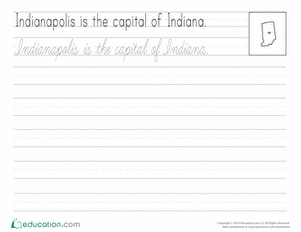 Cursive Capitals: Indianapolis