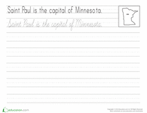 Cursive Capitals: Saint Paul