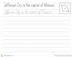 Cursive Capitals: Jefferson City