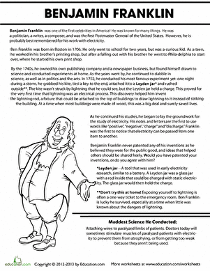 Benjamin Franklin Biography