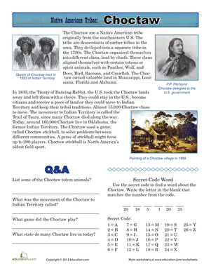 Native American Tribes: Choctaw