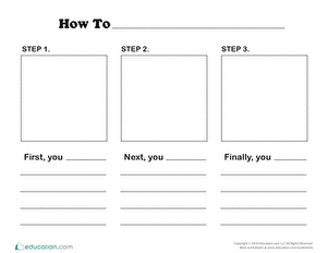 Horizontal How-to Writing Template
