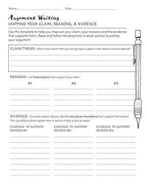 Mapping Your Claim, Reasons, and Evidence
