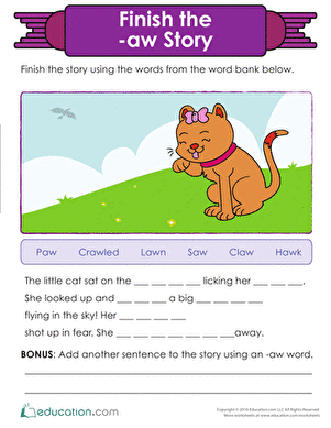 Finish the -aw Story