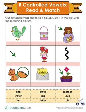 Read and Match the R-Controlled Vowels
