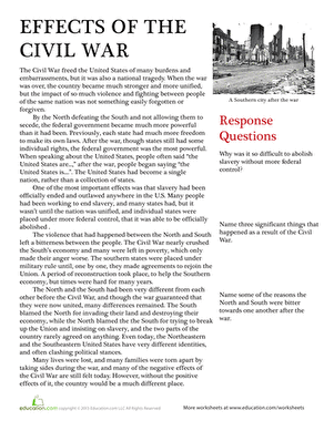 Effects of the Civil War