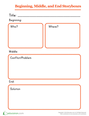 Beginning, Middle, and End Storyboxes