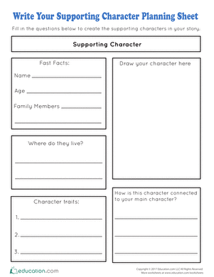 Write Your Supporting Character