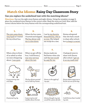 Rainy Day Friend Classroom Story