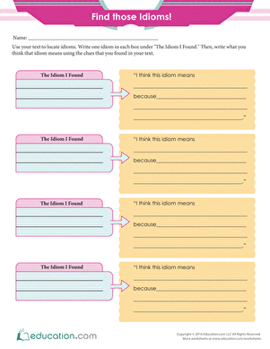 Find those Idioms!