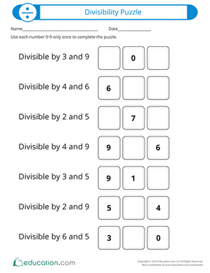 Divisibility Puzzle