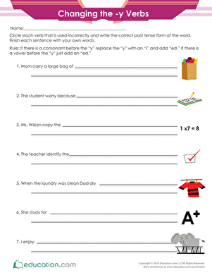 Changing the "Y" Verbs