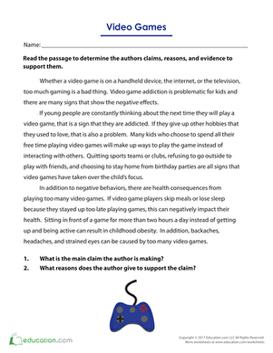 Video Games: Nonfiction Text