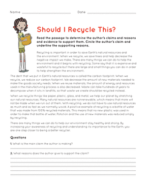 Should I Recycle This?: Nonfiction Text
