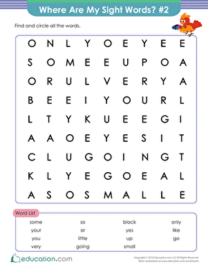 Where Are My Sight Words? #2