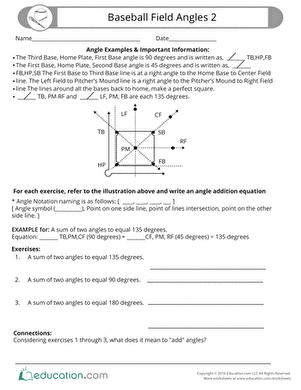 Baseball Field Angles #2