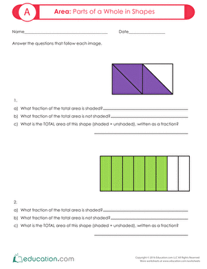 Area: Parts of a Whole in Shapes