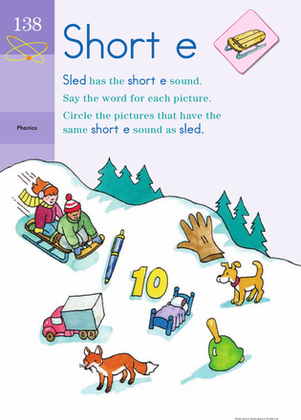 Sound Off, Short E: Practicing Phonics