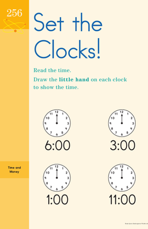 Set the Clocks! Learning to Tell Time