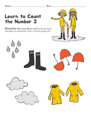 Learn to Count: The Number 2