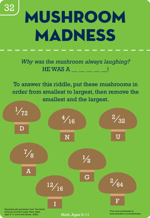 Mushroom Fraction Math