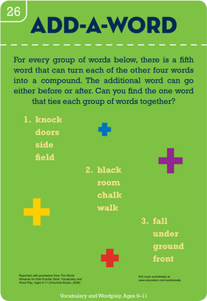 Add-A-Word: Making Compound Words