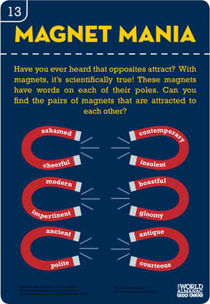 Magnet Mania: Practicing Antonyms
