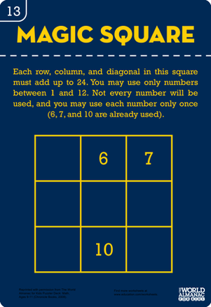 Magic Square Number Puzzle