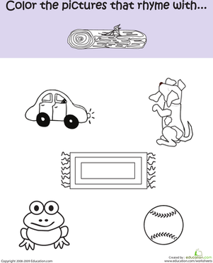 Phonics Fun: Rhymes With Log