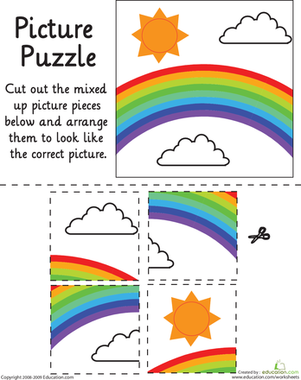 Rainbow Picture Puzzle