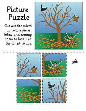 Autumn Leaves Picture Puzzle