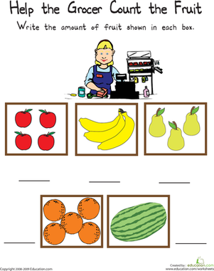 Count to Five: Help the Grocer!