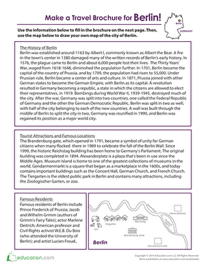 Make a Travel Brochure for Berlin