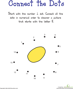 Simple Dot to Dot: E is for...