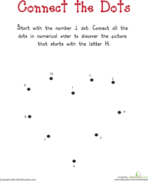 Simple Dot to Dot: H is for...