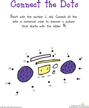 Simple Dot to Dot: R is for...