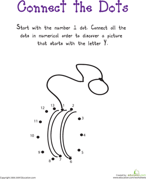 Simple Dot to Dot: Y is for...
