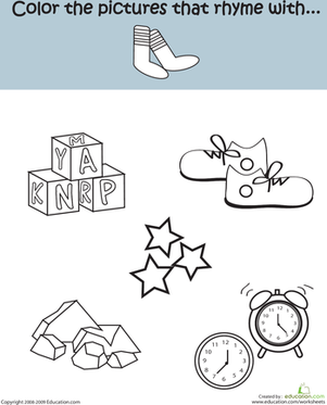 Phonics Fun: Rhymes With Socks