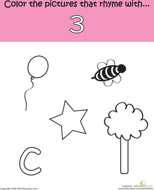Phonics Fun: Rhymes with Three