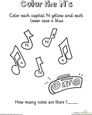 Learning the Letter N