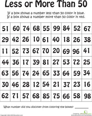 Number 50: Less or More?