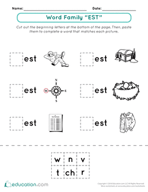 All in the Word Family: The -ests